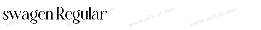 swagen Regular字体转换